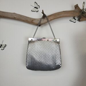 Whiting and Davis oversized metal mesh purse
